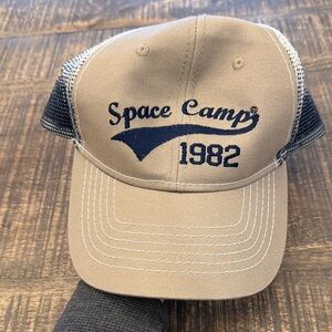 Space Camp 1982 Tan and Navy Cap